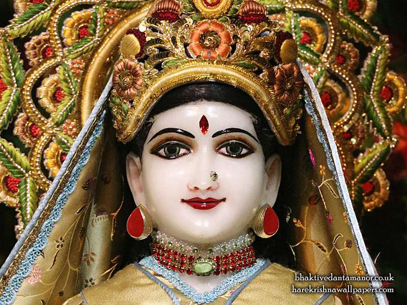 Sri Radha Close up Wallpaper, Hare Krishna Wallpapers