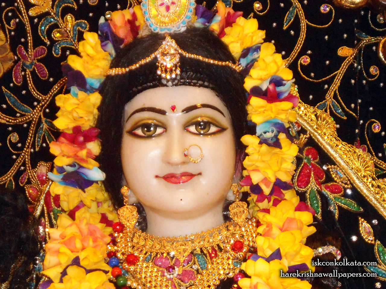 Sri Radha Close up Wallpaper (001) Size 1280x960 Download