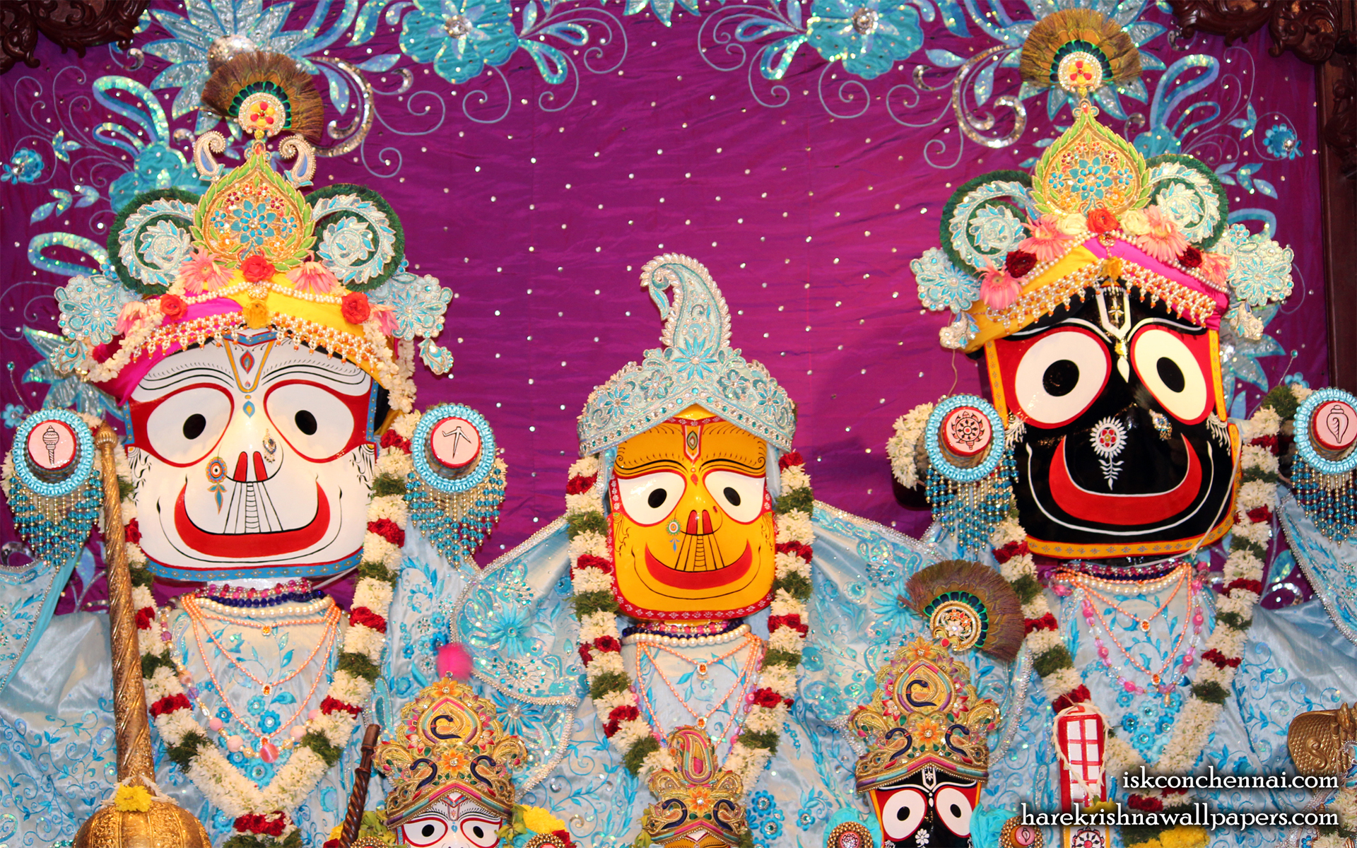 Jagannath Baladeva Subhadra Wallpaper (001) Size 1920x1200 Download