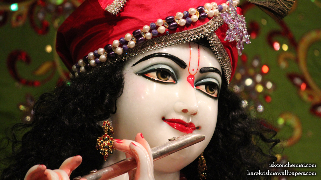 Sri Krishna Close up Wallpaper (001) Size 1280x720 Download