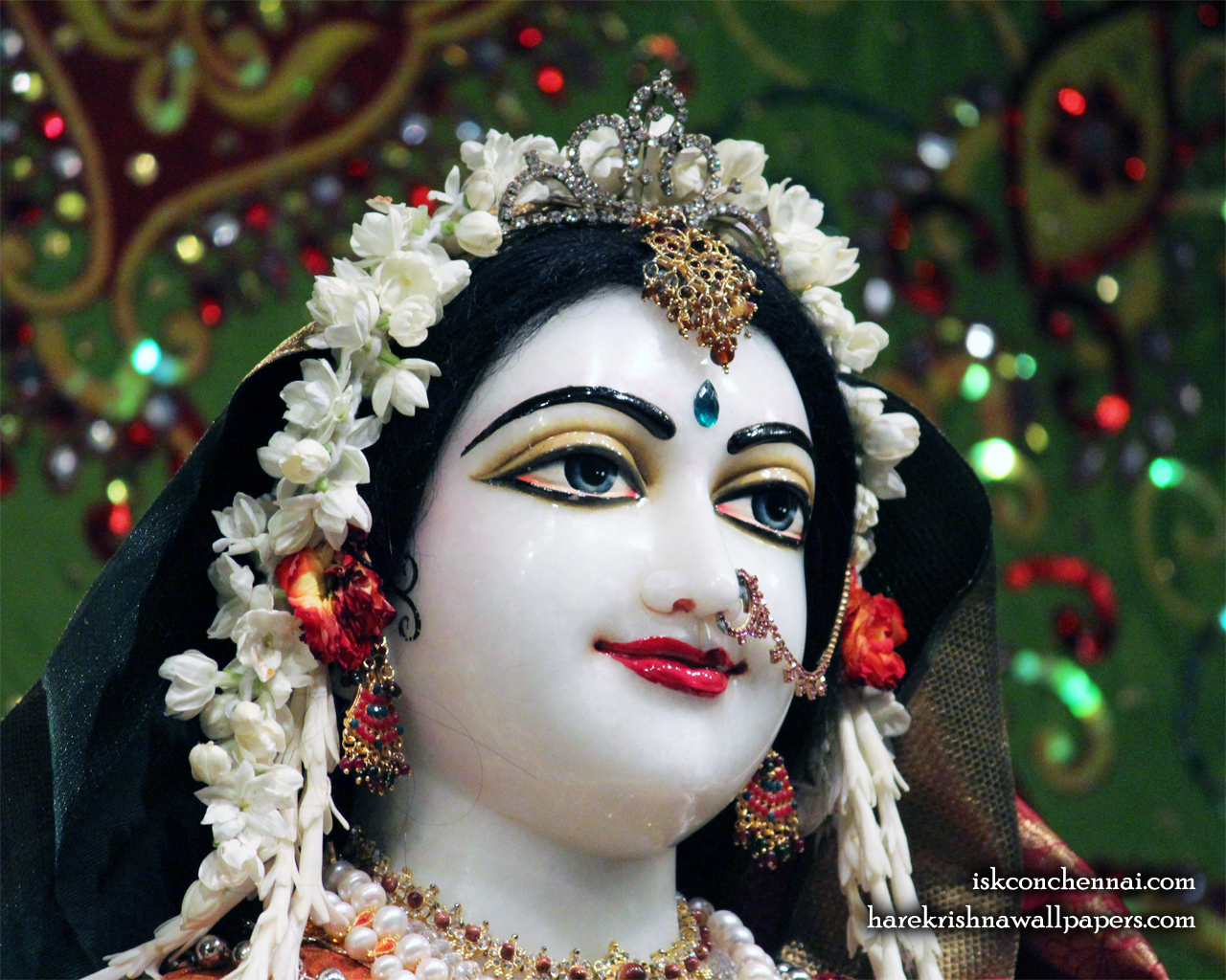 Sri Radha Close up Wallpaper (001) Size 1280x1024 Download