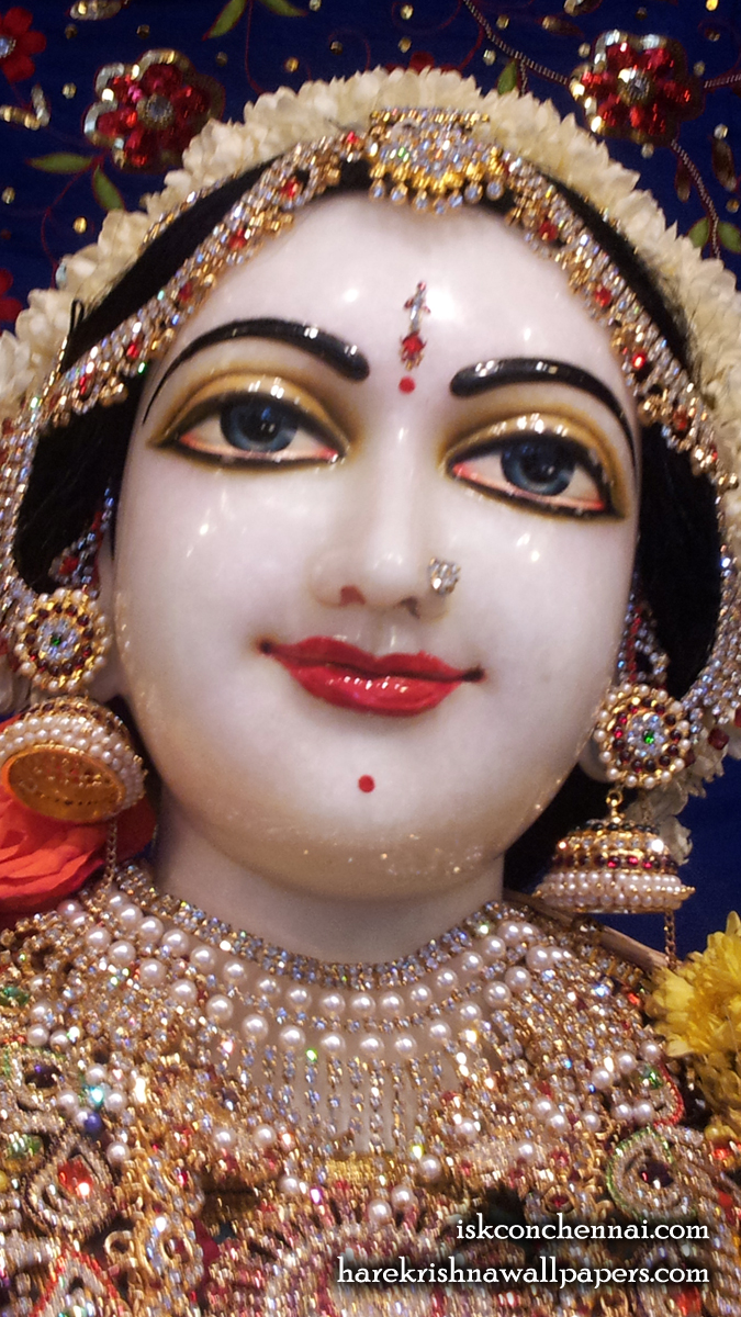 Sri Radha Close up Wallpaper (002) Size 675x1200 Download