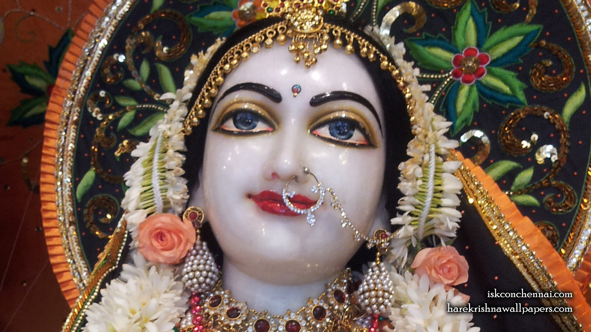Sri Radha Close up Wallpaper (003) Size 1920x1080 Download