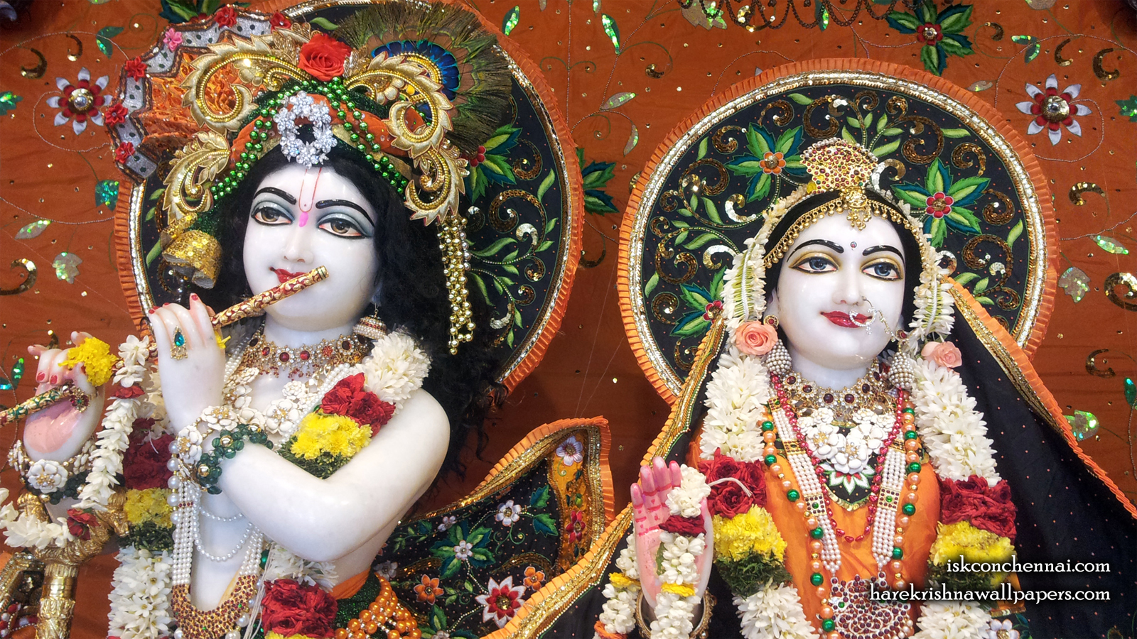 Sri Sri Radha Krishna Close up Wallpaper (003) Size 1600x900 Download