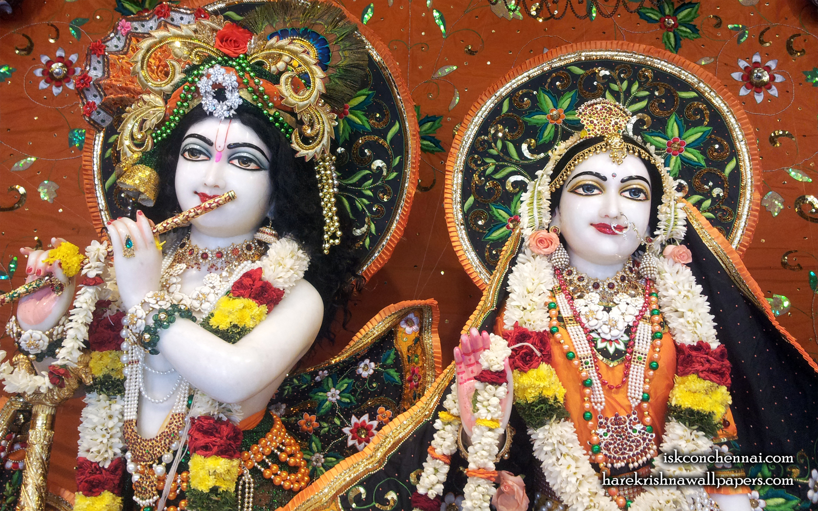 Sri Sri Radha Krishna Close up Wallpaper (003) Size 1680x1050 Download