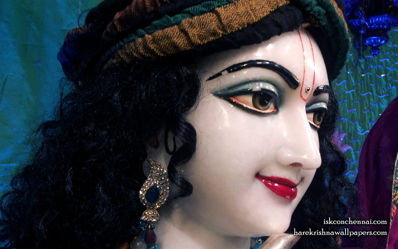 Sri Krishna Close up Wallpaper (004) Size 1280x800 Download