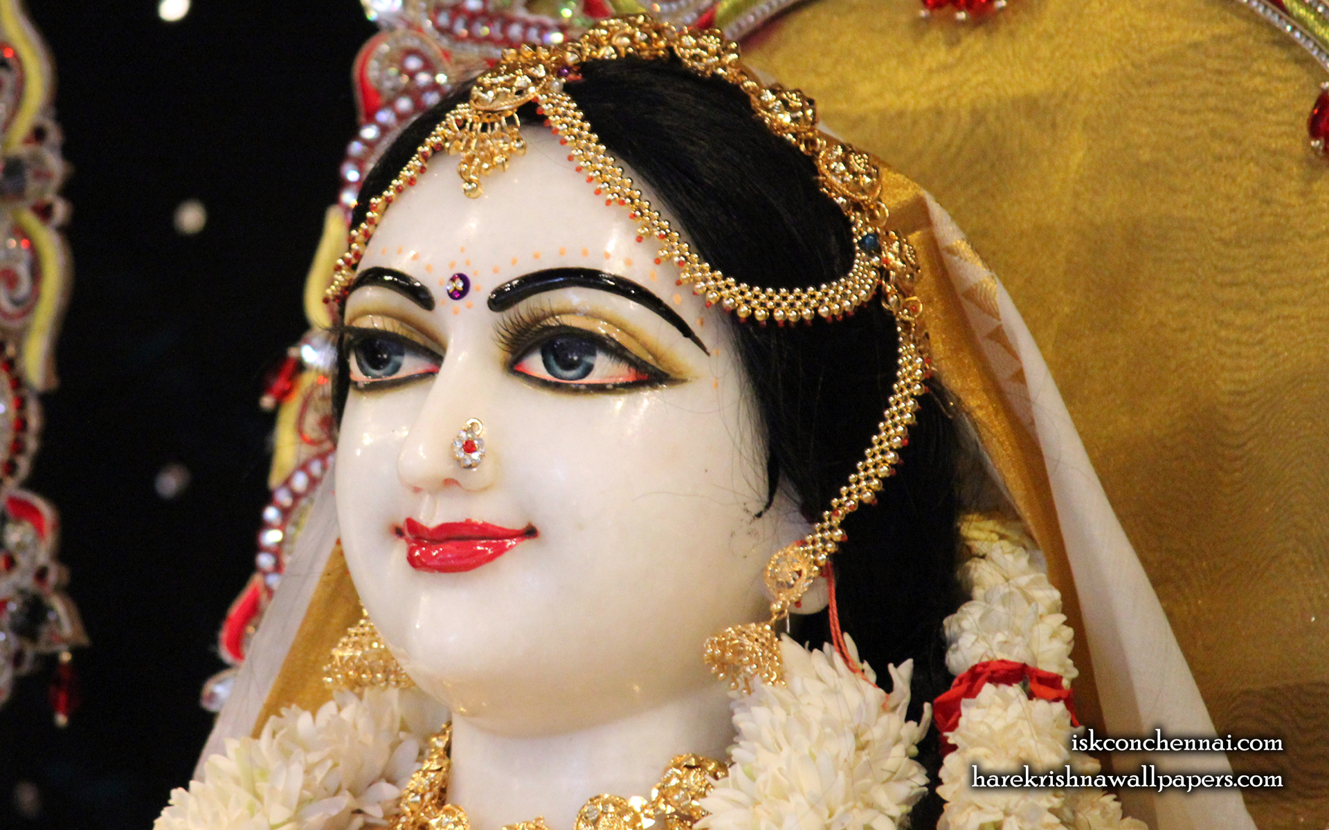 Sri Radha Close up Wallpaper (004) Size 1920x1200 Download