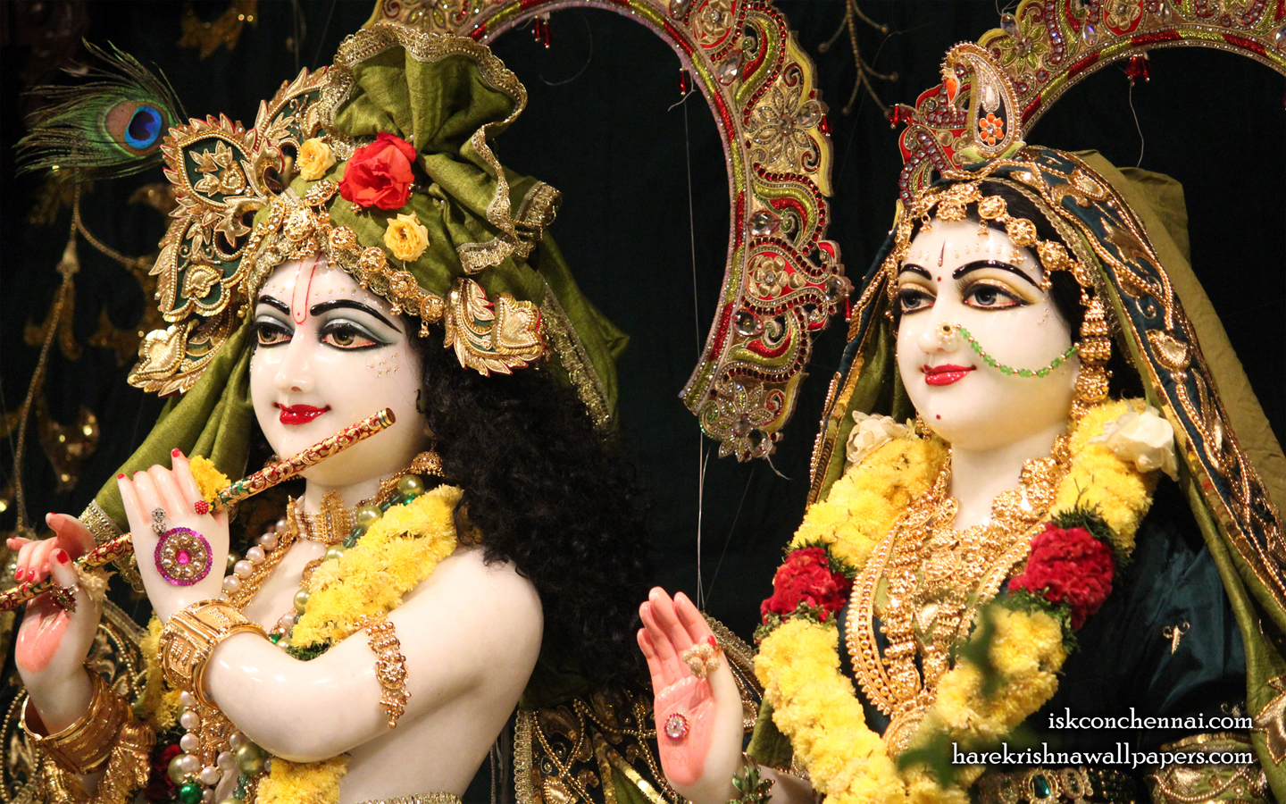 Sri Sri Radha Krishna Close up Wallpaper (004) Size 1440x900 Download