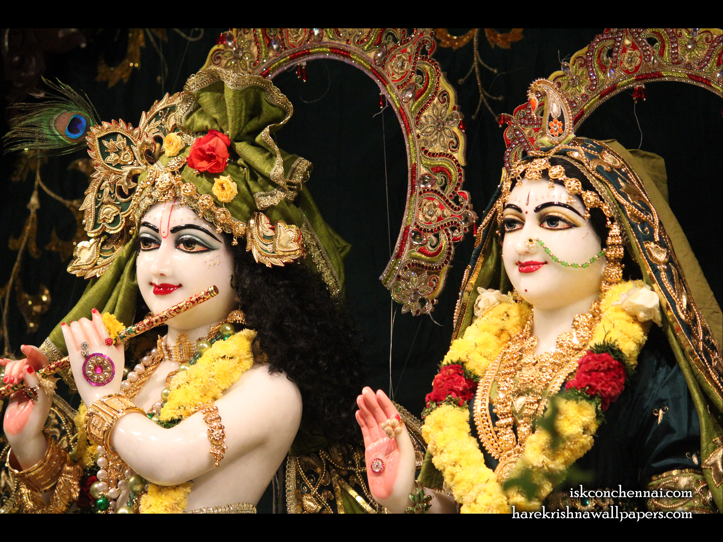 Sri Sri Radha Krishna Close up Wallpaper (004) Size 2400x1800 Download