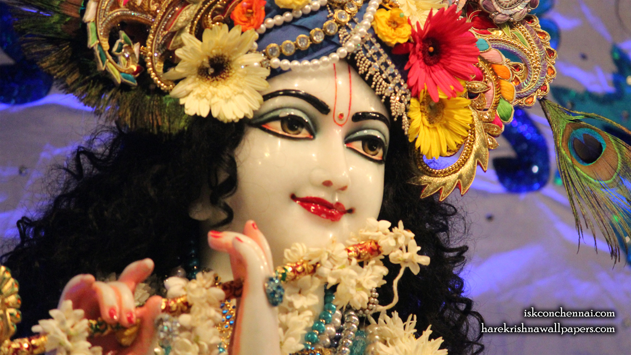 Sri Krishna Close up Wallpaper (007) Size 1280x720 Download
