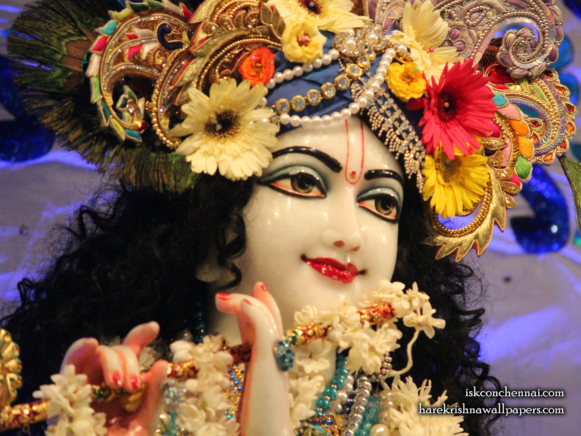 Sri Krishna Close up Wallpaper (007) Size 1920x1440 Download