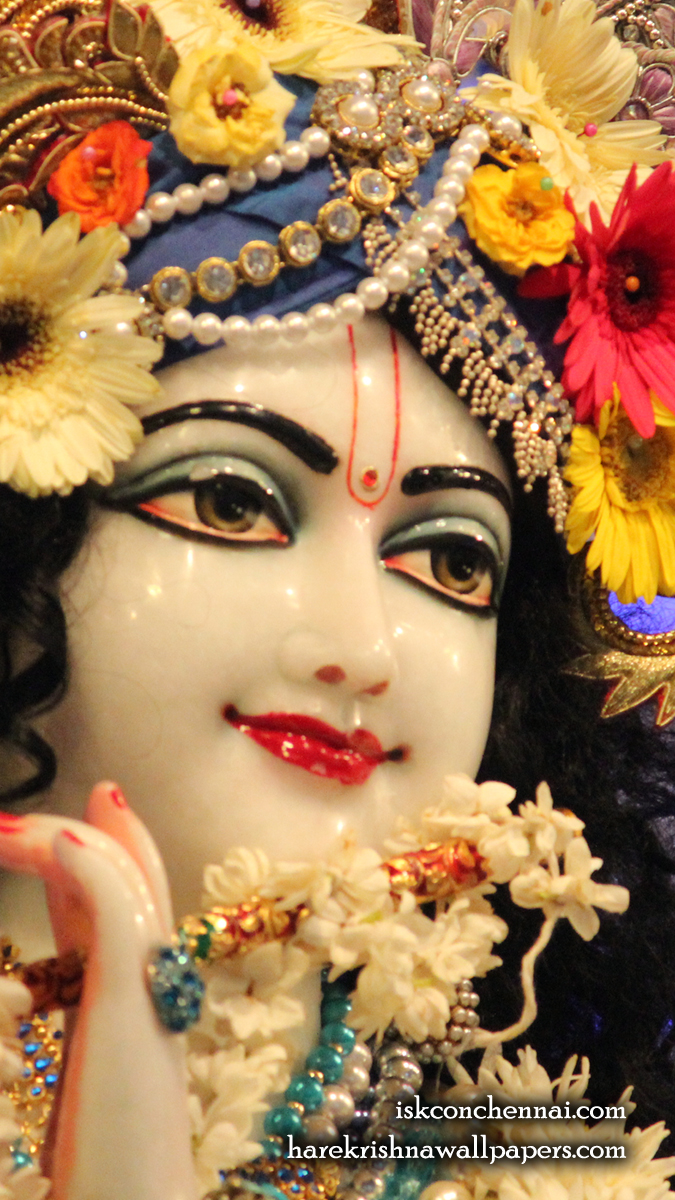 Sri Krishna Close up Wallpaper (007) Size 675x1200 Download