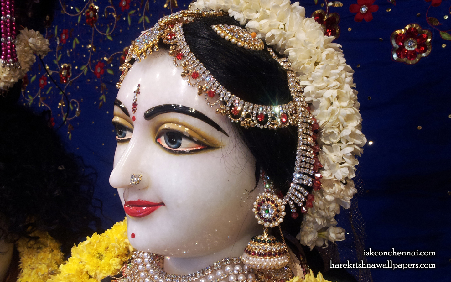 Sri Radha Close up Wallpaper (007) Size 1440x900 Download
