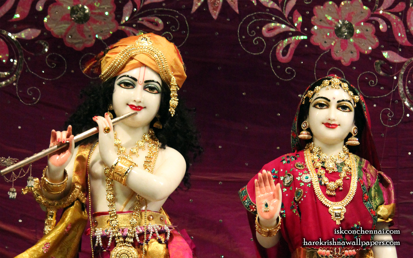 Sri Sri Radha Krishna Close up Wallpaper (007) Size 1440x900 Download