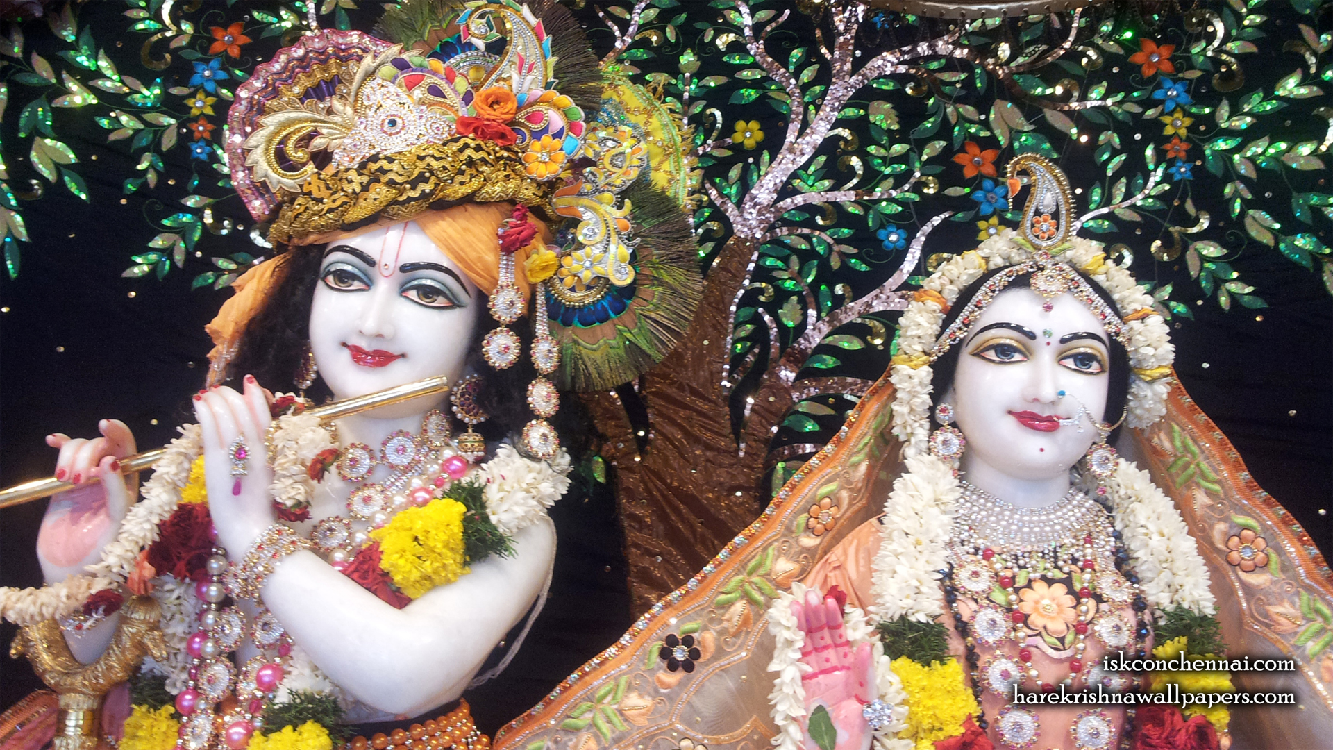 Sri Sri Radha Krishna Close up Wallpaper (008) Size 1920x1080 Download