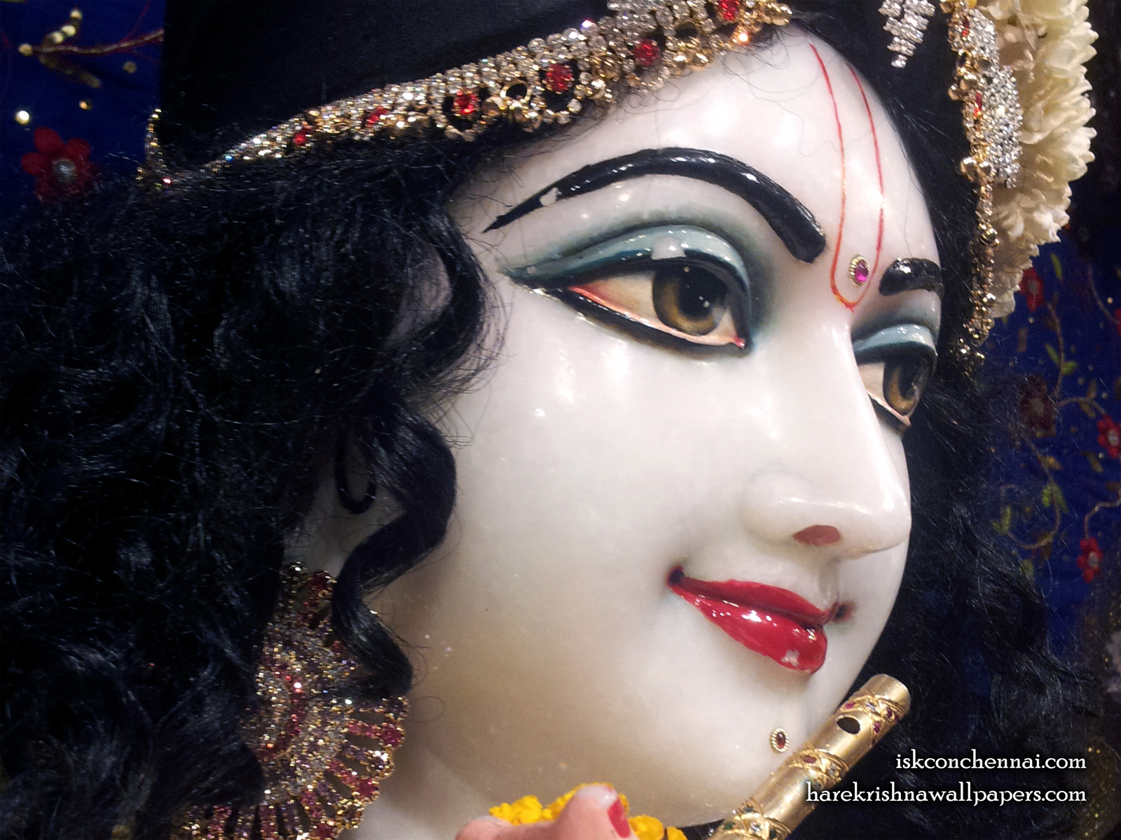 Sri Krishna Close up Wallpaper (009) Size1600x1200 Download