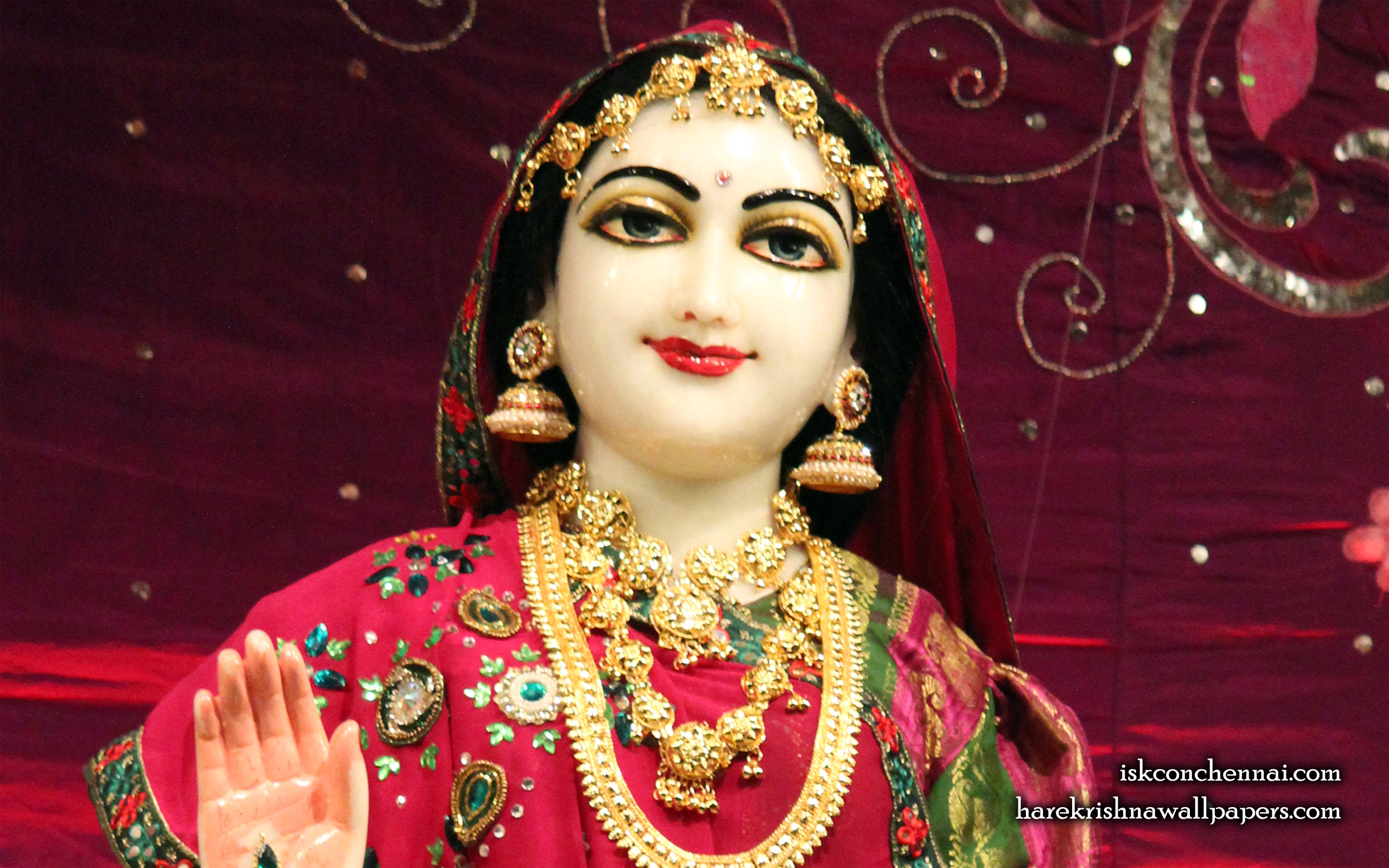 Sri Radha Close up Wallpaper (009) Size 2560x1600 Download