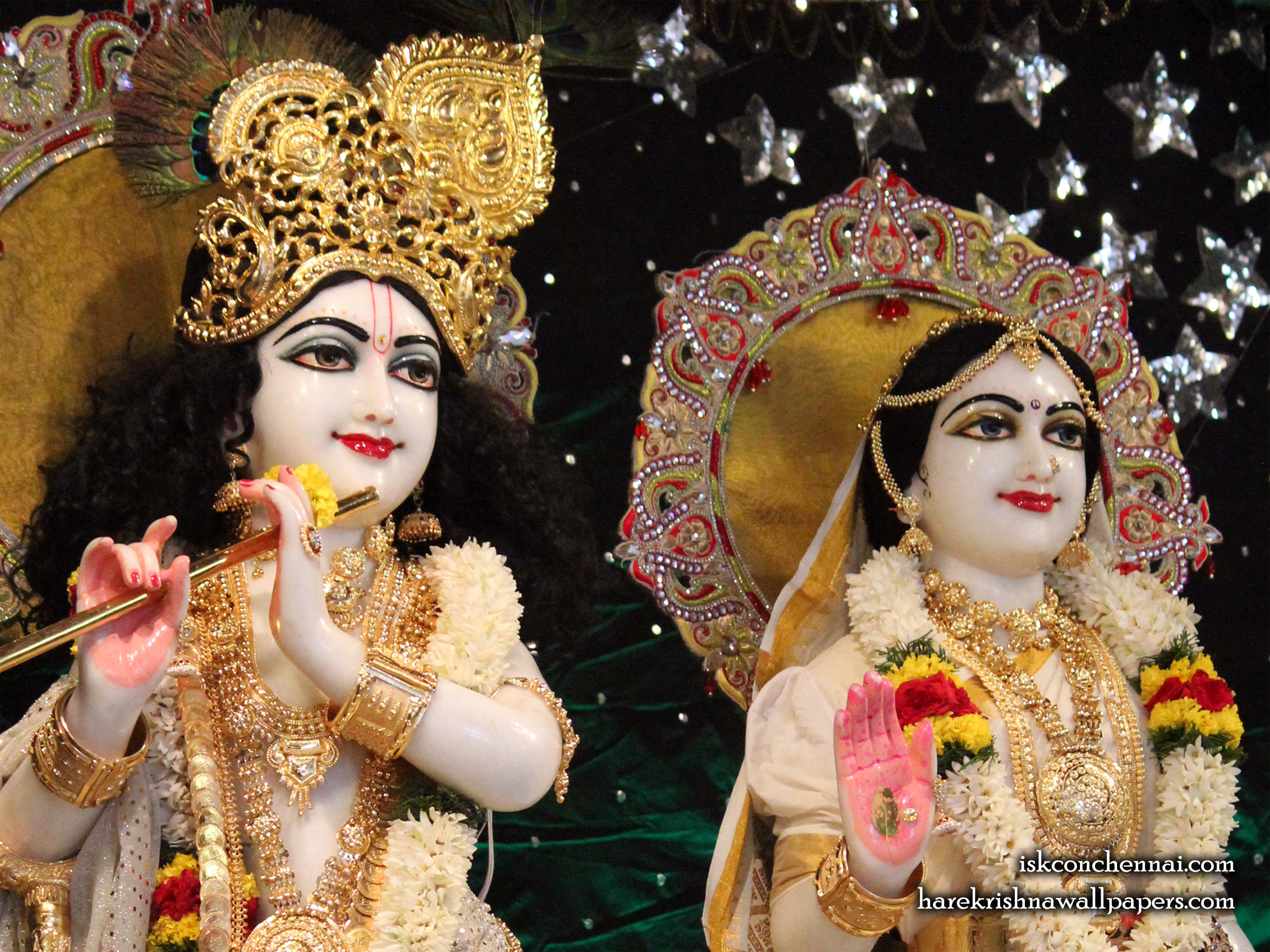 Sri Sri Radha Krishna Close up Wallpaper (009) Size 2400x1800 Download