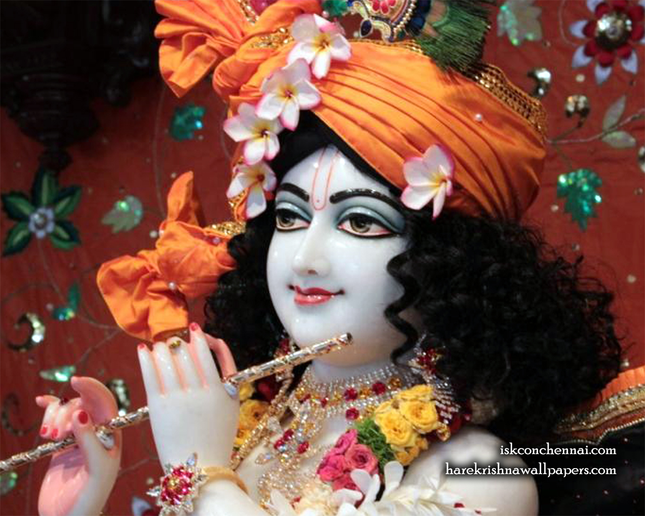 Sri Krishna Close up Wallpaper (010) Size 1280x1024 Download