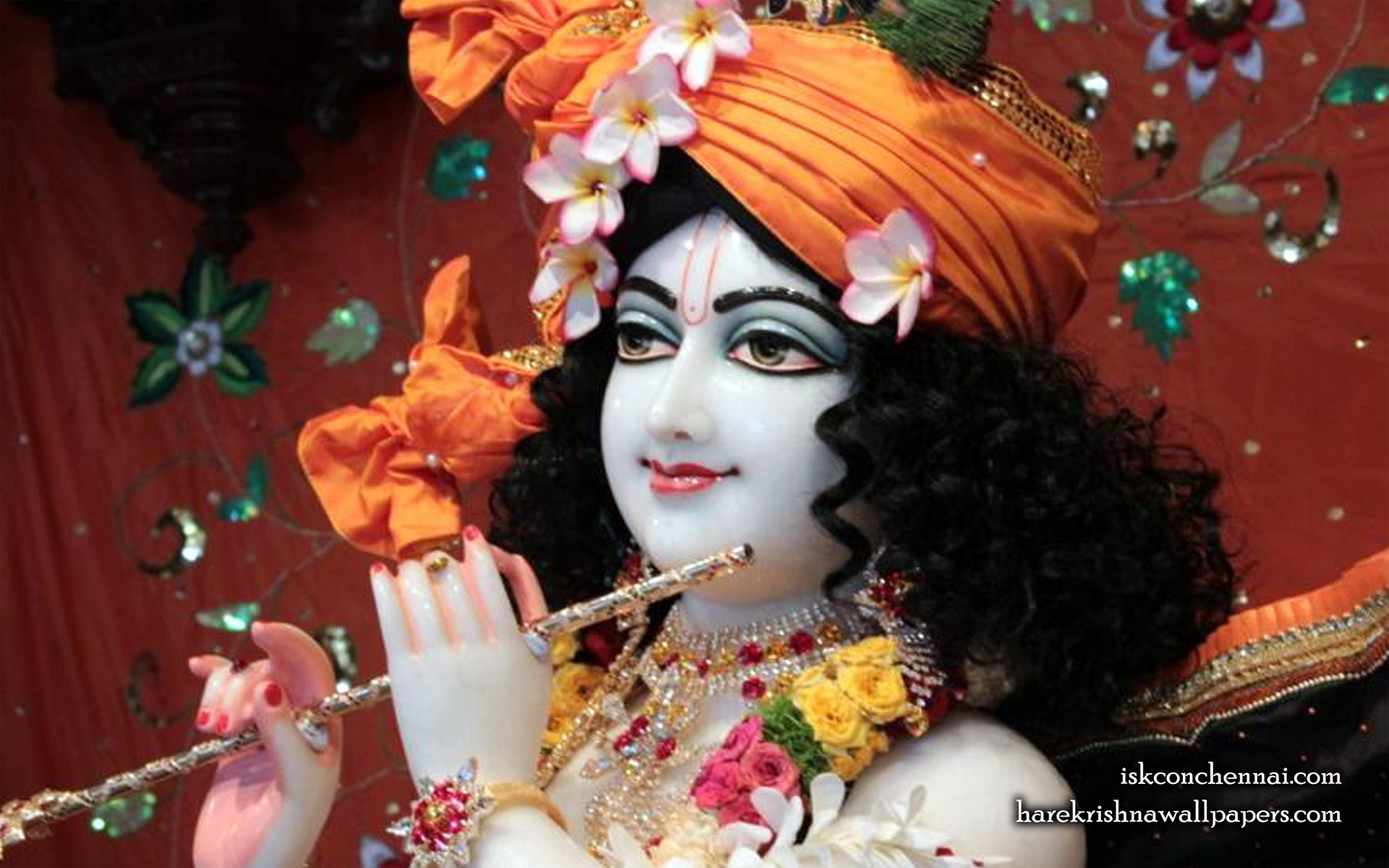 Sri Krishna Close up Wallpaper (010) Size 1920x1200 Download