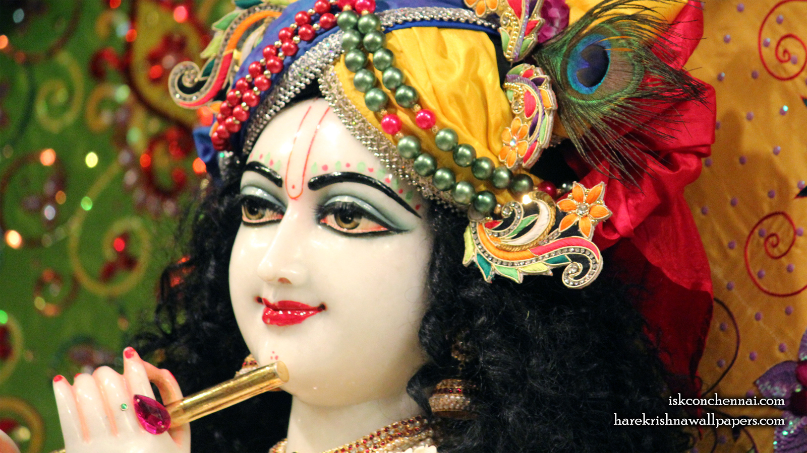 Sri Krishna Close up Wallpaper (011) Size 1600x900 Download