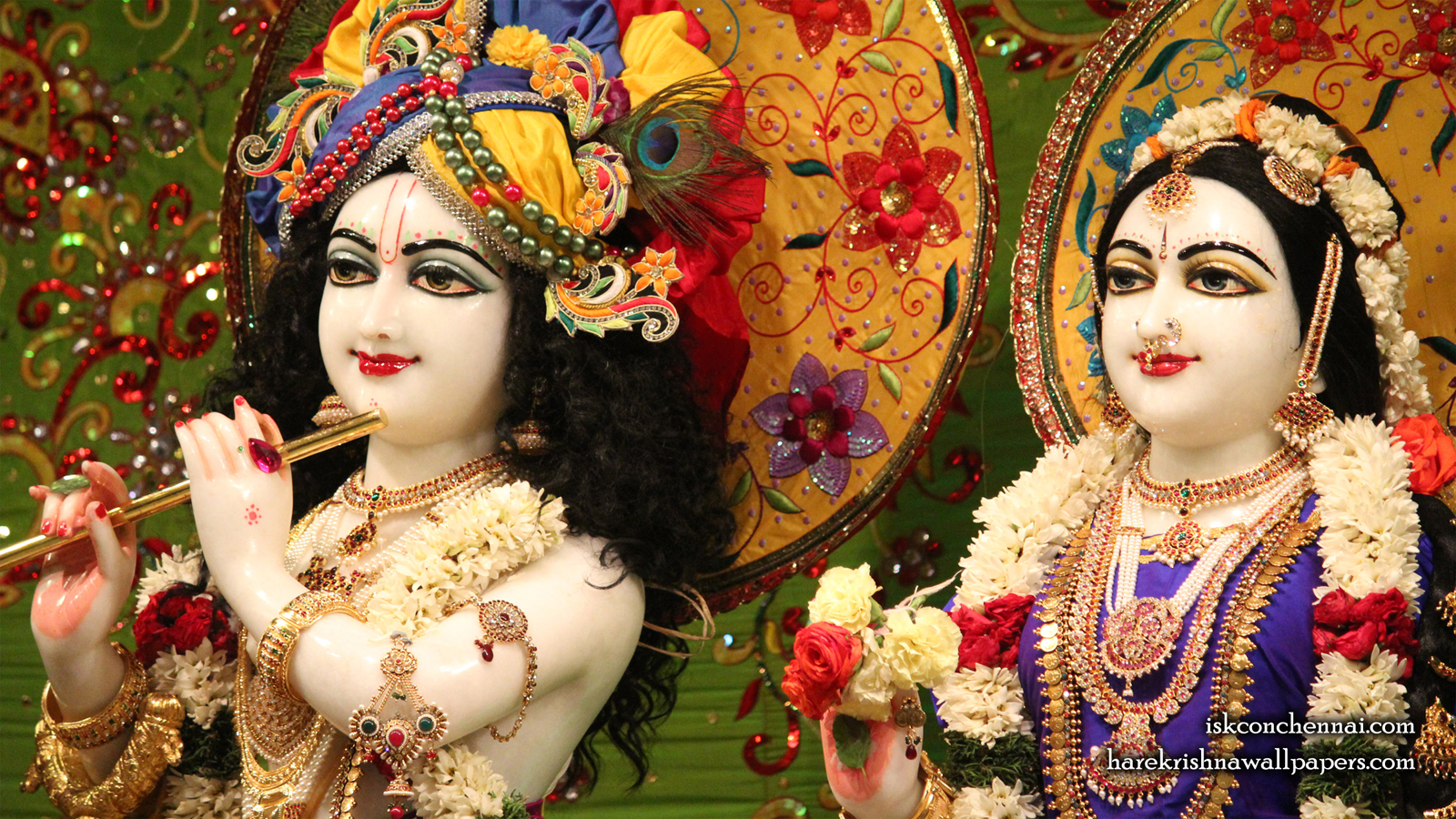 Sri Sri Radha Krishna Close up Wallpaper (011) Size 1600x900 Download