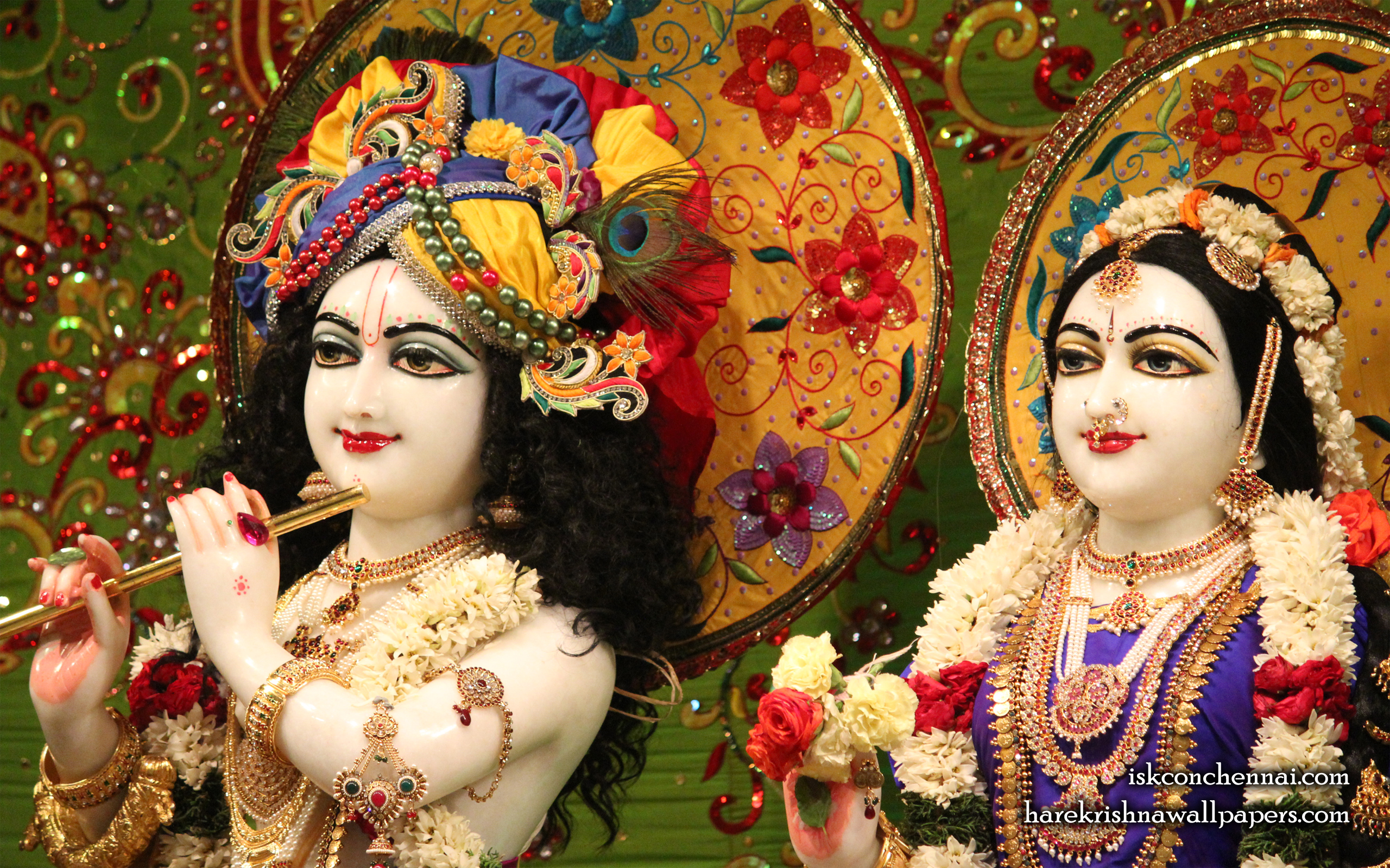 Sri Sri Radha Krishna Close up Wallpaper (011) Size 2560x1600 Download