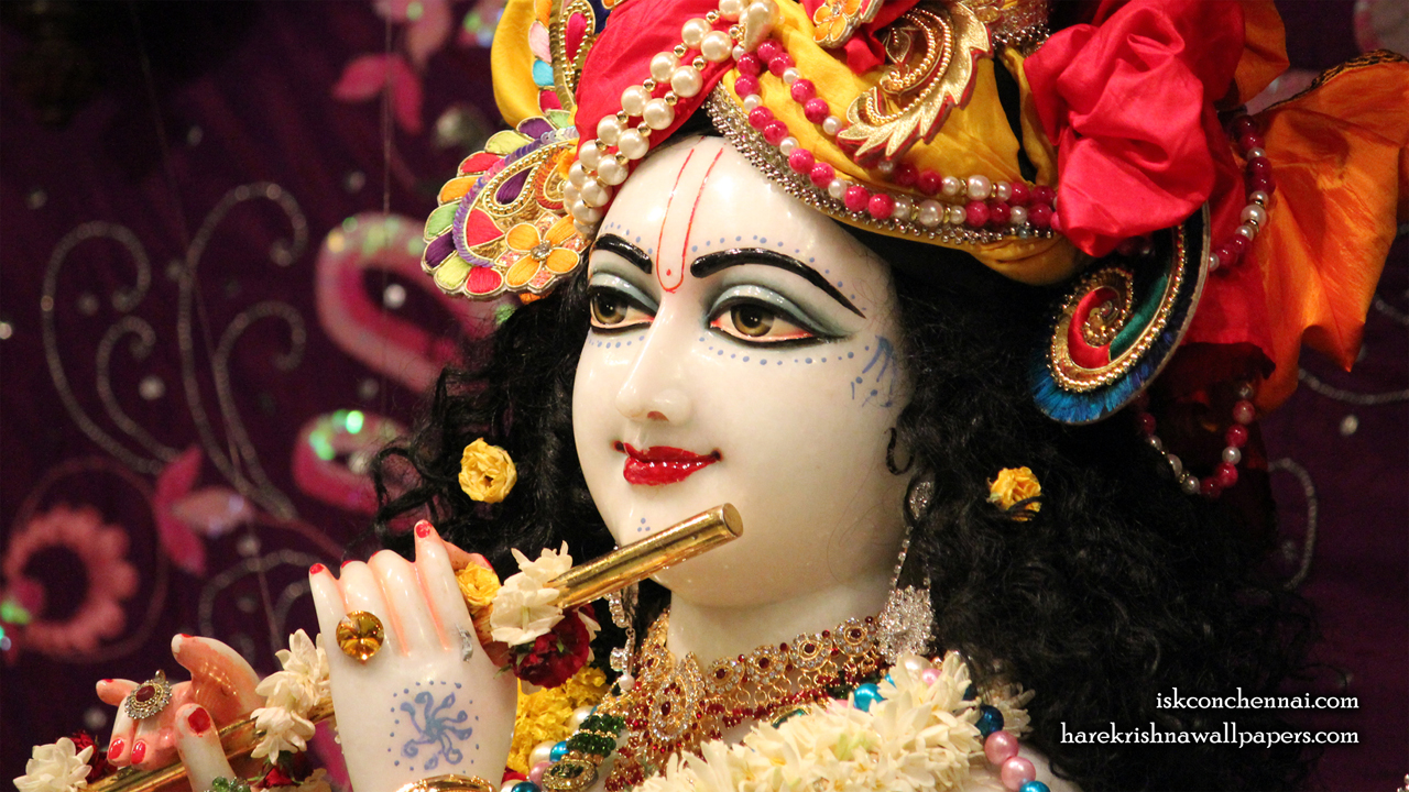 Sri Krishna Close up Wallpaper (012) Size 1280x720 Download