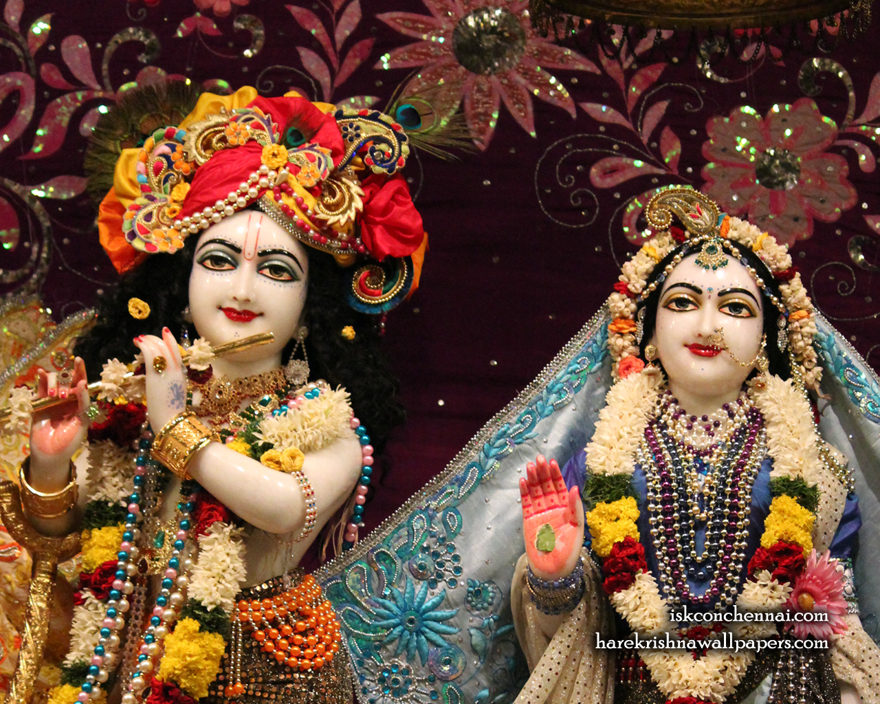 Sri Sri Radha Krishna Close up Wallpaper (012) Size 1280x1024 Download