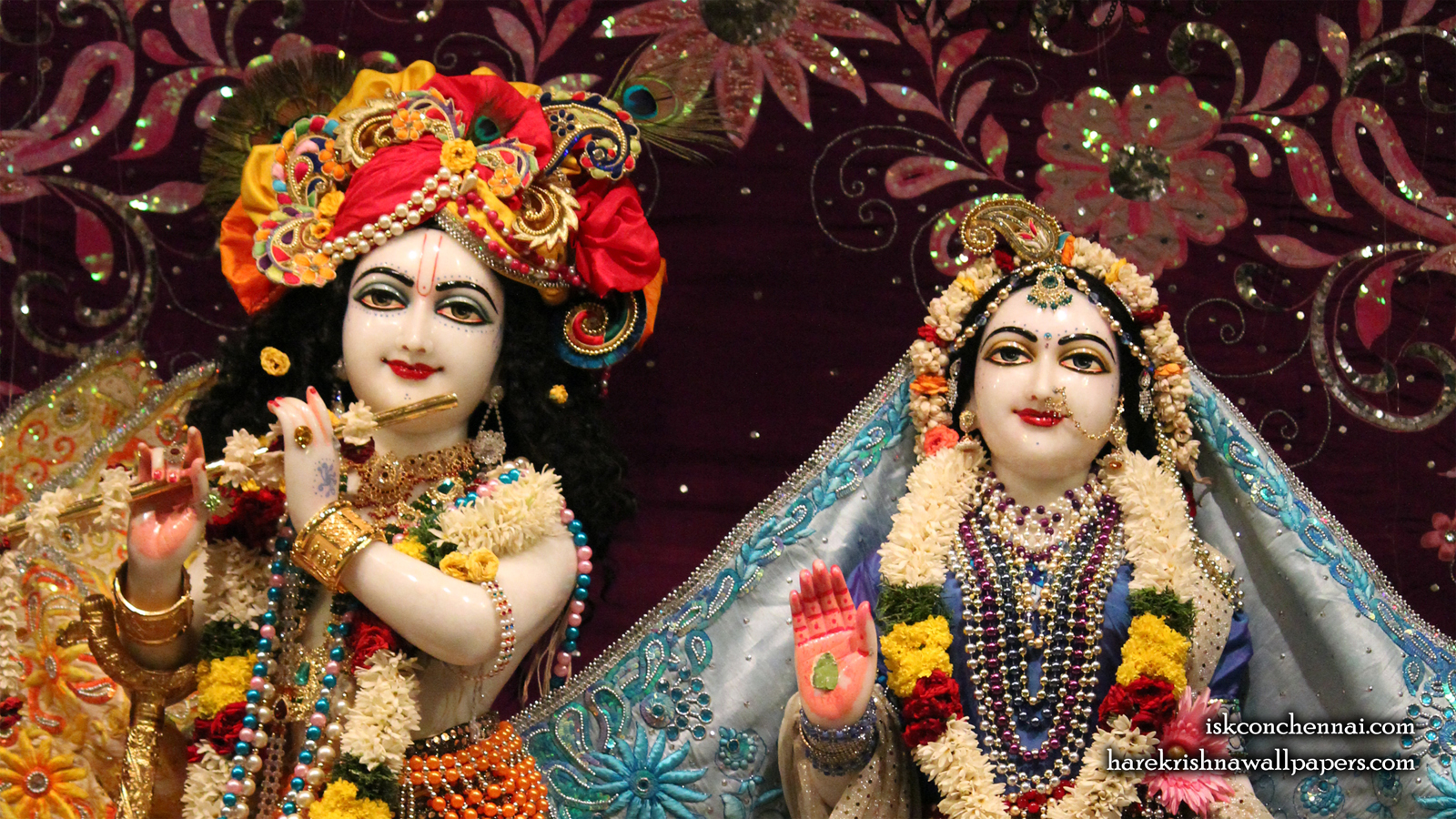 Sri Sri Radha Krishna Close up Wallpaper (012) Size 1600x900 Download