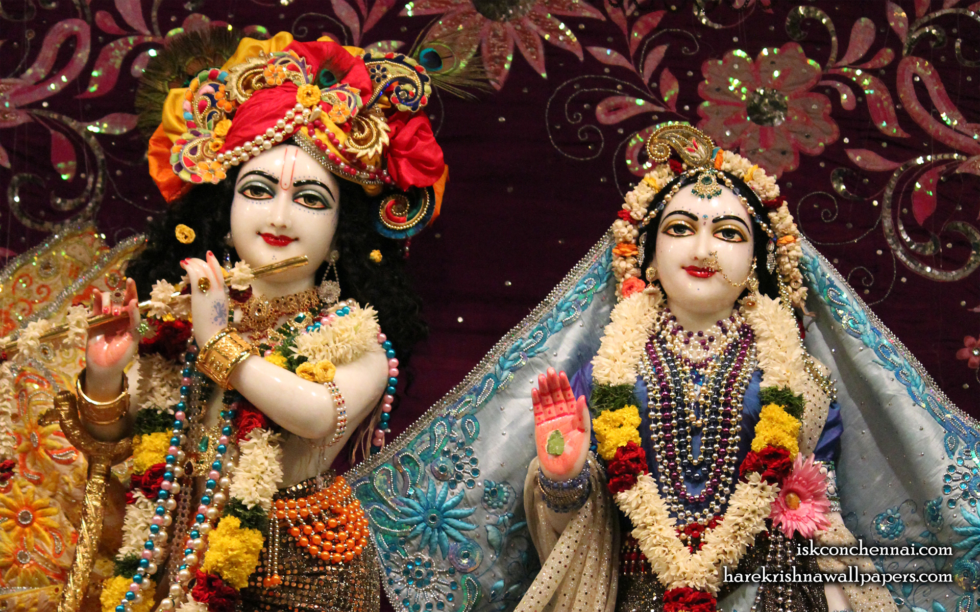 Sri Sri Radha Krishna Close up Wallpaper (012) Size 1920x1200 Download