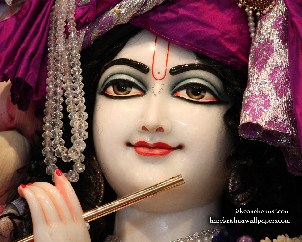 Sri Krishna Close up Wallpaper (013) Size 1280x1024 Download
