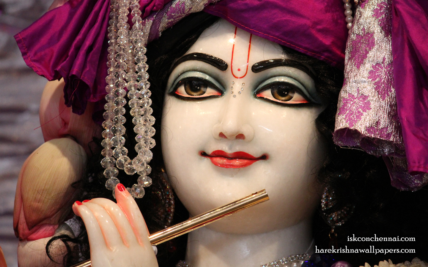 Sri Krishna Close up Wallpaper (013) Size 1440x900 Download