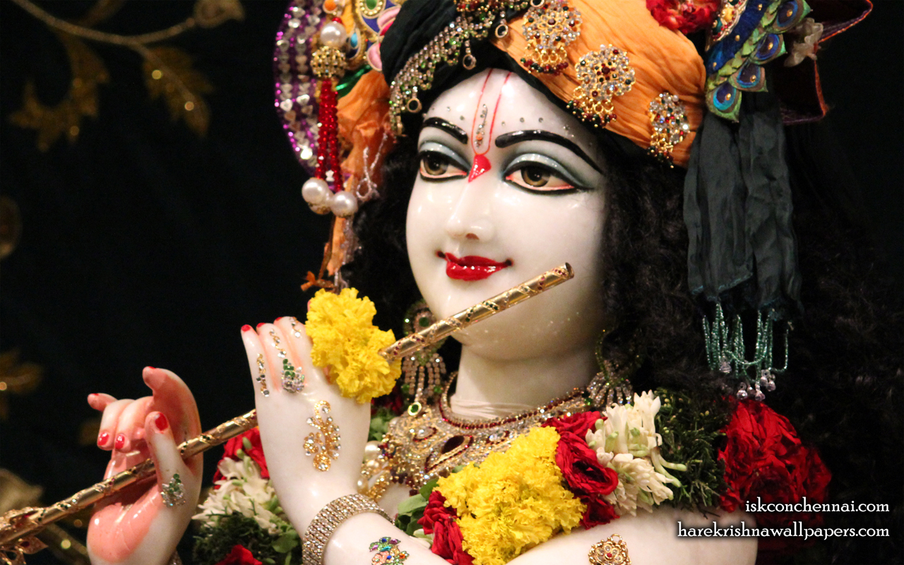 Sri Krishna Close up Wallpaper (014) Size 1280x800 Download