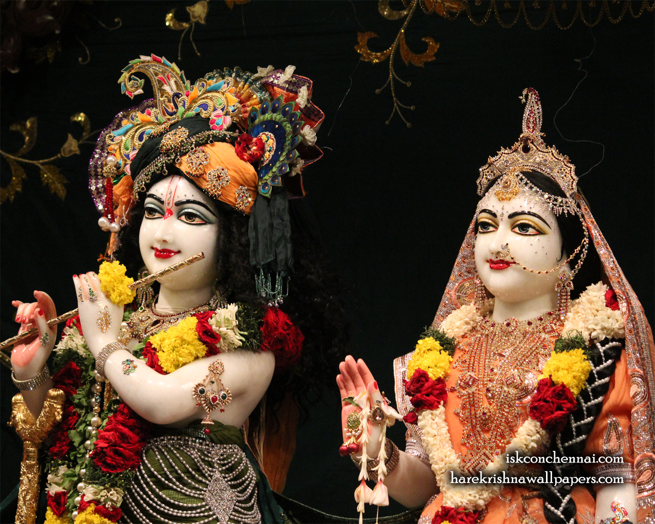 Sri Sri Radha Krishna Close up Wallpaper (014) Size 1280x1024 Download