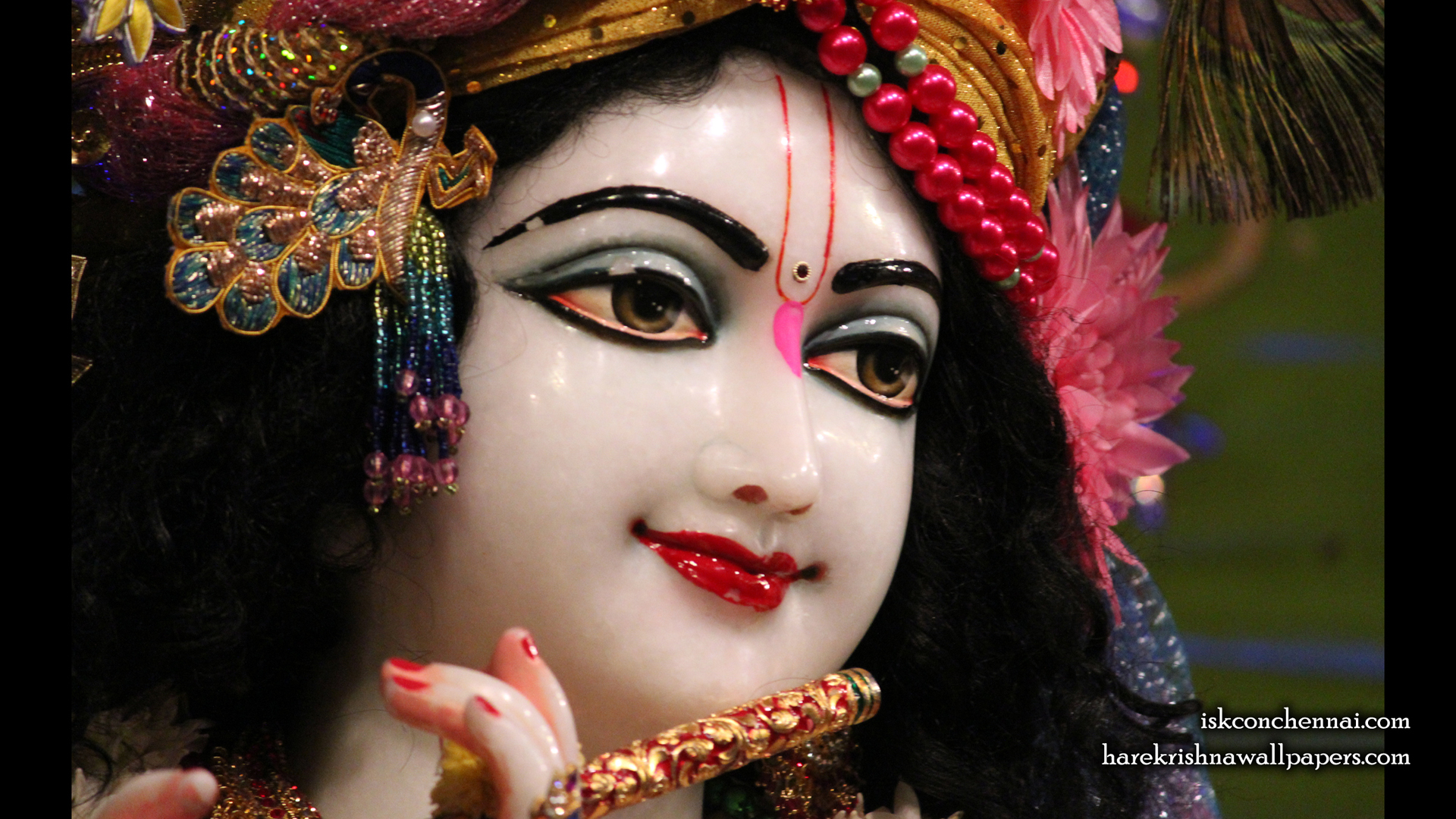 Sri Krishna Close up Wallpaper (015) Size 1920x1080 Download