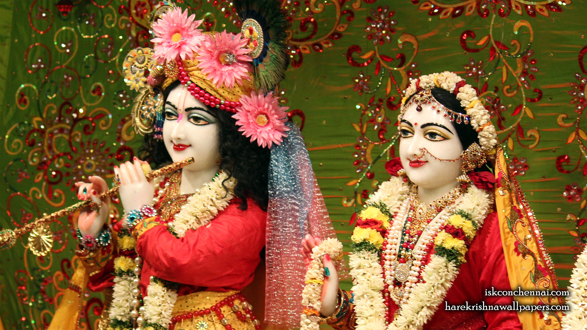 Sri Sri Radha Krishna Close up Wallpaper (015) Size 1920x1080 Download