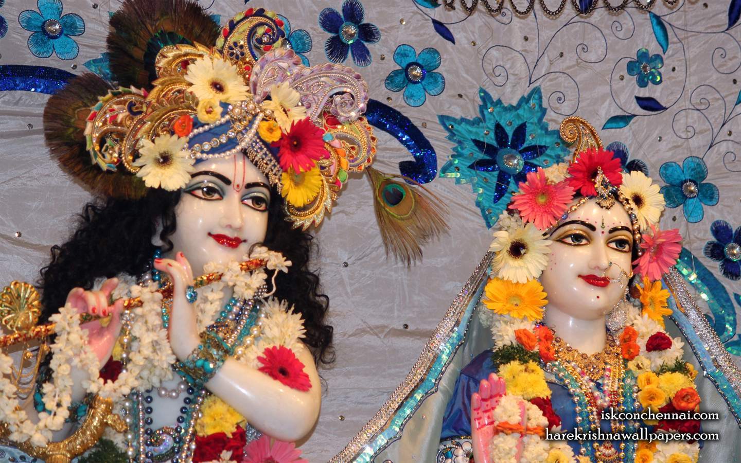 Sri Sri Radha Krishna Close up Wallpaper (016) Size 1440x900 Download