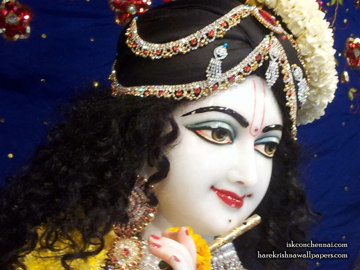 Sri Krishna Close up Wallpaper (018) Size 1152x864 Download
