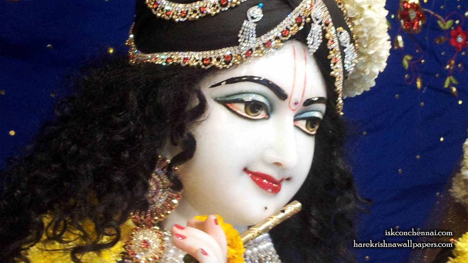 Sri Krishna Close up Wallpaper (018) Size 1600x900 Download