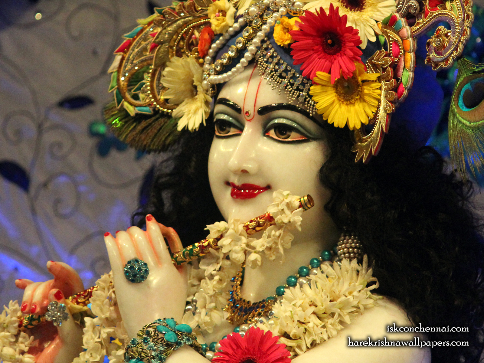 Sri Krishna Close up Wallpaper (019) Size1600x1200 Download