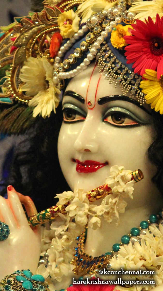 Sri Krishna Close up Wallpaper (019) Size 675x1200 Download