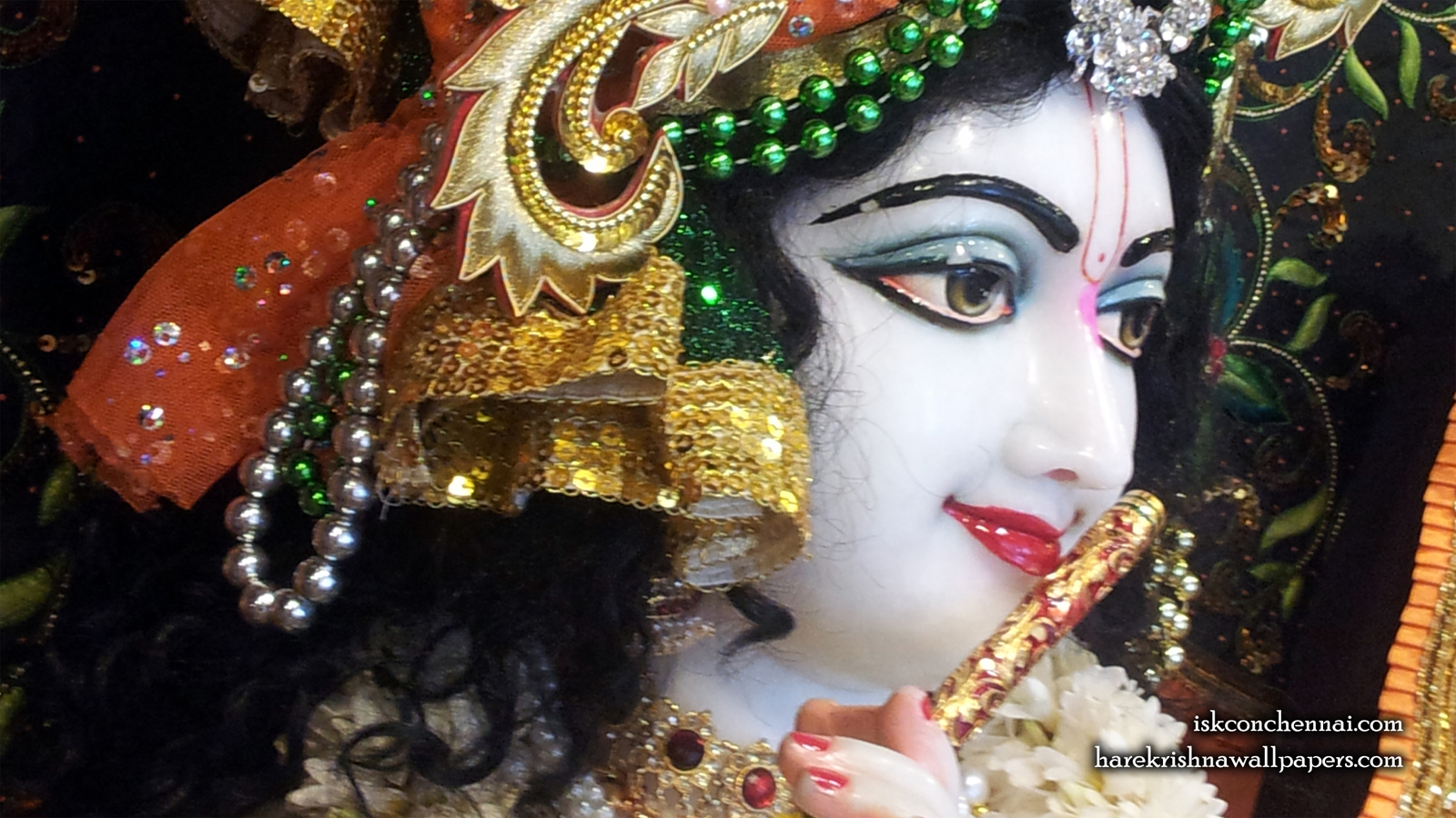 Sri Krishna Close up Wallpaper (020) Size 1600x900 Download