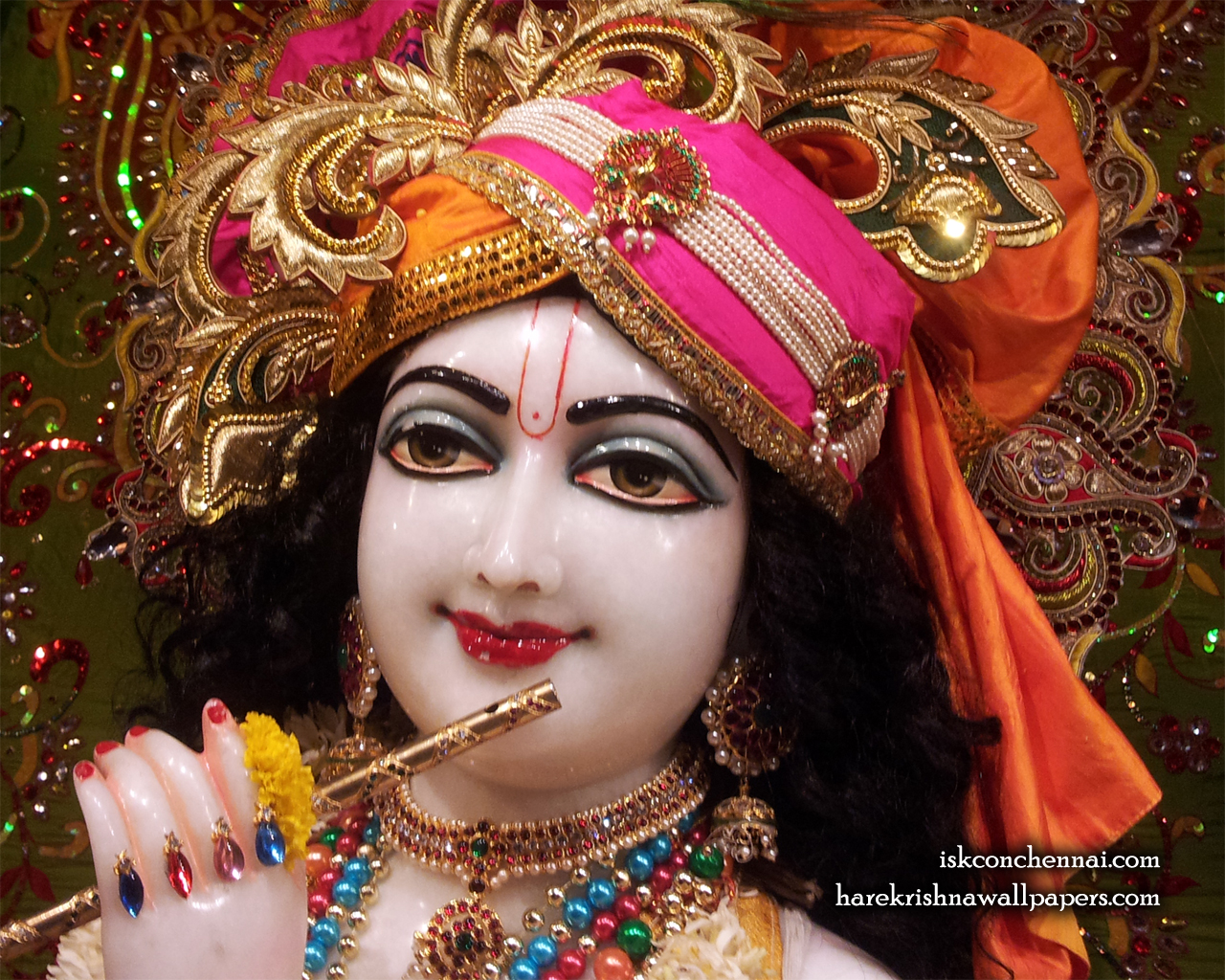 Sri Krishna Close up Wallpaper (021) Size 1280x1024 Download