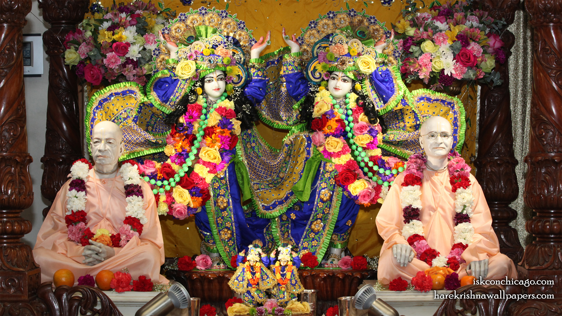 Sri Sri Gaura Nitai with Acharyas Wallpaper (002) Size 1920x1080 Download