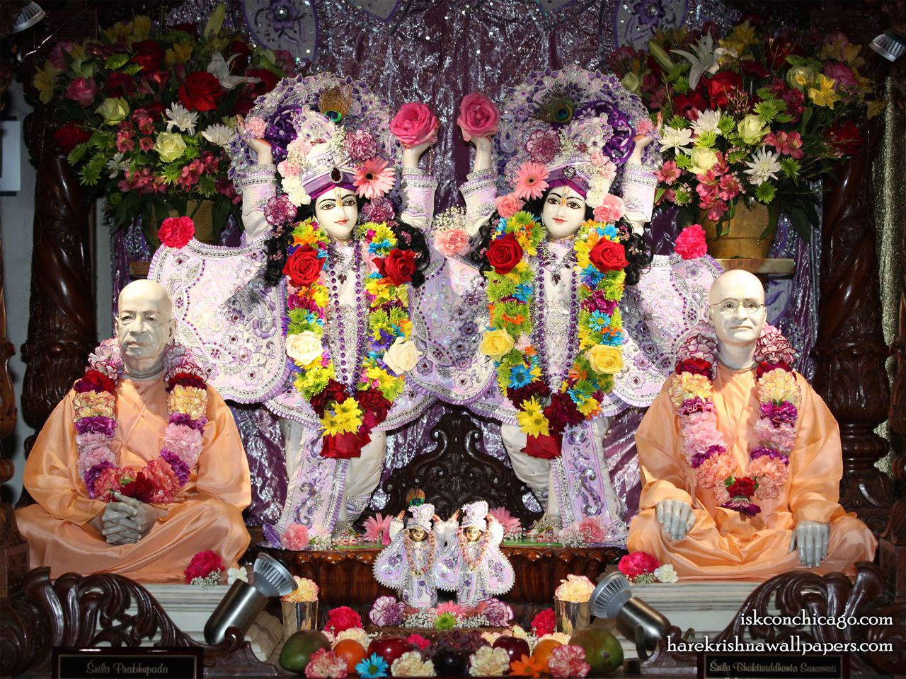 Sri Sri Gaura Nitai with Acharyas Wallpaper (003) Size 1280x960 Download