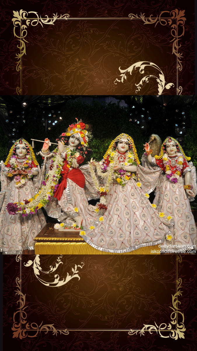 Sri Sri Radha Gopinath Lalita Vishakha Wallpaper (005) Size 675x1200 Download