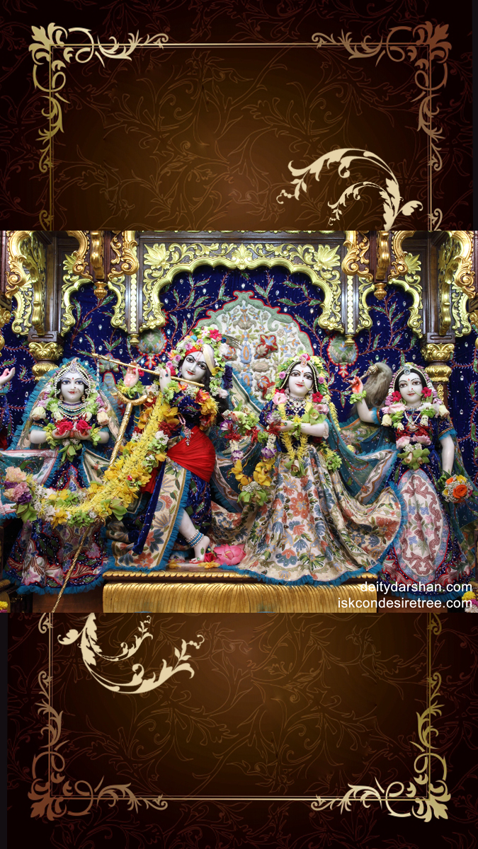 Sri Sri Radha Gopinath Lalita Vishakha Wallpaper (008) Size 675x1200 Download