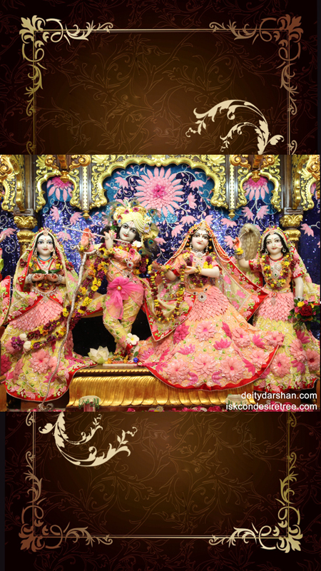 Sri Sri Radha Gopinath Lalita Vishakha Wallpaper (010) Size 450x800 Download