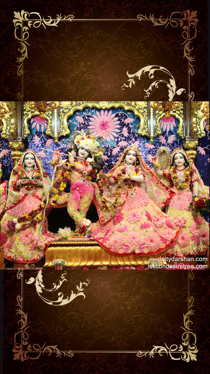 Sri Sri Radha Gopinath Lalita Vishakha Wallpaper (010) Size 675x1200 Download